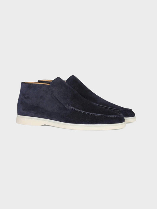 MONACO Suede High-Top Slip-On Loafers