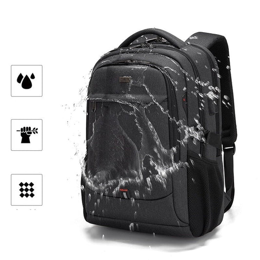 Michigan Executive Backpack - 17-Inch Laptop Compatible, Waterproof Design with USB Port